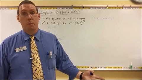 Equation of a Line Tangent to an Implicitly Defined Curve - Mr. Ryan