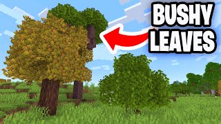 Bushy Leaves Texture Pack For Minecraft Bedrock! - Tutorial