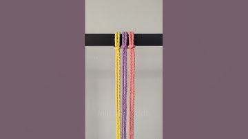 Easy Macrame Knot Pattern 🪢 | Beautiful DIY Macrame Tutorial for Beginners #shorts