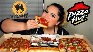 Pizza Hut Wing Street Mukbang | Eating Show
