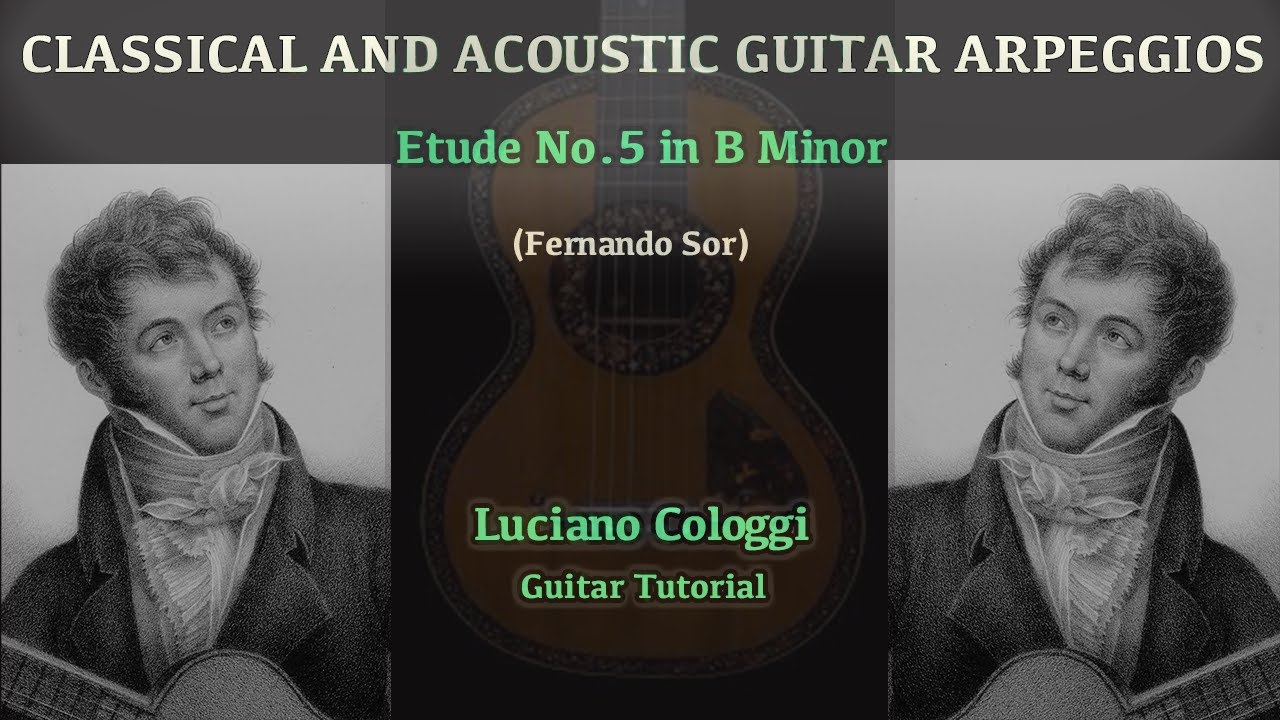 Etude No.5 in Bm (Fernando Sor) Luciano Cologgi guitar tutorial