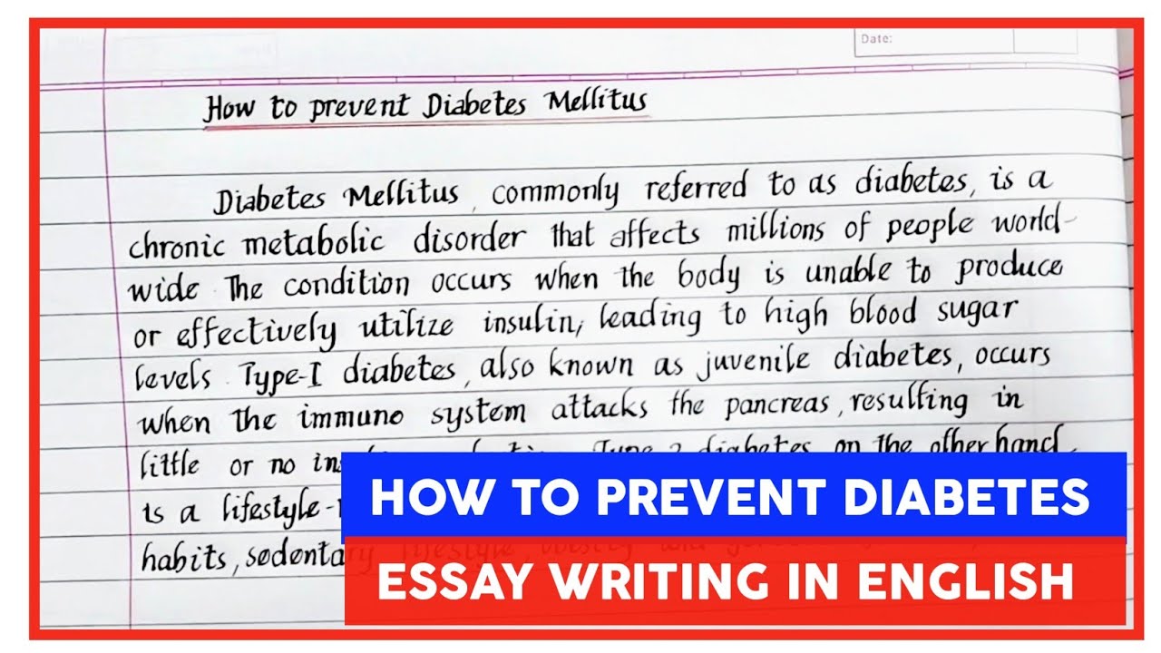 diabetes essay writing competition