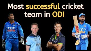 Most successful cricket team in ODI by ICC - till 2020 - Most Successful Cricket Team In ODI