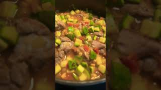 #costillasdecerdo#calabacitas #elote  #frijolesnegros