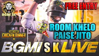 🔥 100rs Giveaway | Free Entry | Win In Custom Room| BGMI SK is Live 🔥