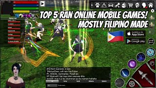 Top 5 Ran Online Mobile Games Mostly Filipino made Open World Mmorpgs! screenshot 5