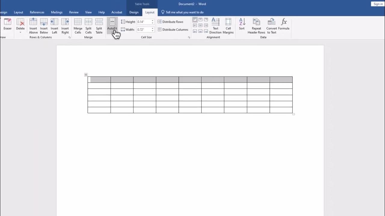 How to create and formate a table in word YouTube