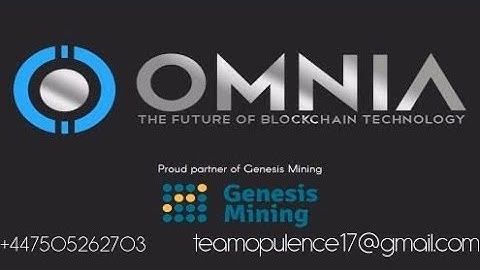 Omnia Tech / Genesis Mining Presentation