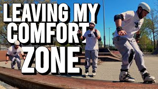Getting Comfortable At The Skatepark // Faction Tactical V1 // Aggressive Inline Skate Vlog