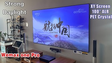UST Wemax one Pro with XY Screens ALR Projector PET Crystal Screen 100inch(whatsapp: +8613570396345)