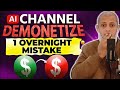AI Channel Demonetized Overnight in 2026 – 1 Mistake!