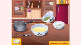 How to play Tea Ice Cream Sara's Cooking Class game | Free online games | MantiGames.com screenshot 5