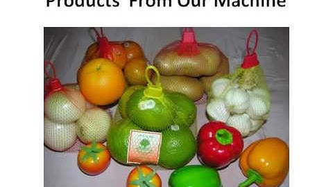 Knotless Fruit Vegetable Garlic Onion Orange Net Making Machine