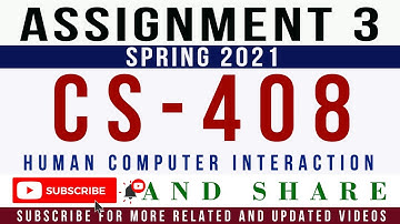 CS408 Assignment 3 Solution Spring 2021 || CS408 Assignment 3 Solution