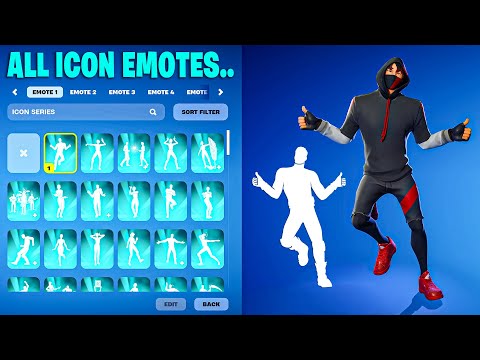 ALL ICON SERIES DANCE & EMOTES IN FORTNITE!