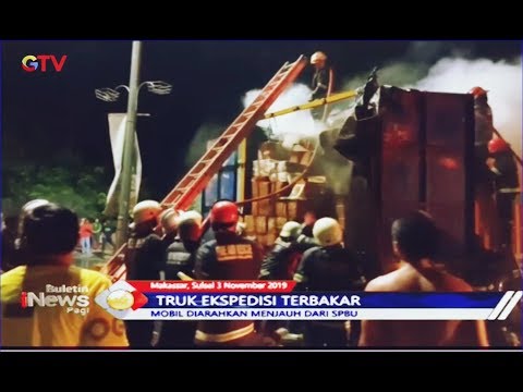 truk-ekspedisi-terbakar-di-makassar,-api-berasal-dari-belakang-truk---bip-04/11