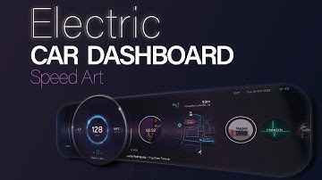 Electric Car UI Dashboard [Speed Art]