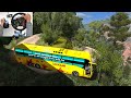 Volvo Bus Driving by Indian driver | Part 2 | Scariest Road | Euro truck simulator 2 with bus mod