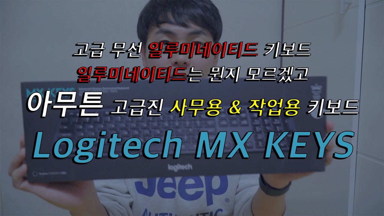 고급 무선 일루미네이티드 키보드 일루미네이티드는 뭔지 모르겠고 아무튼 고급진 사무용 & 작업용 키보드 Logitech MX KEYS