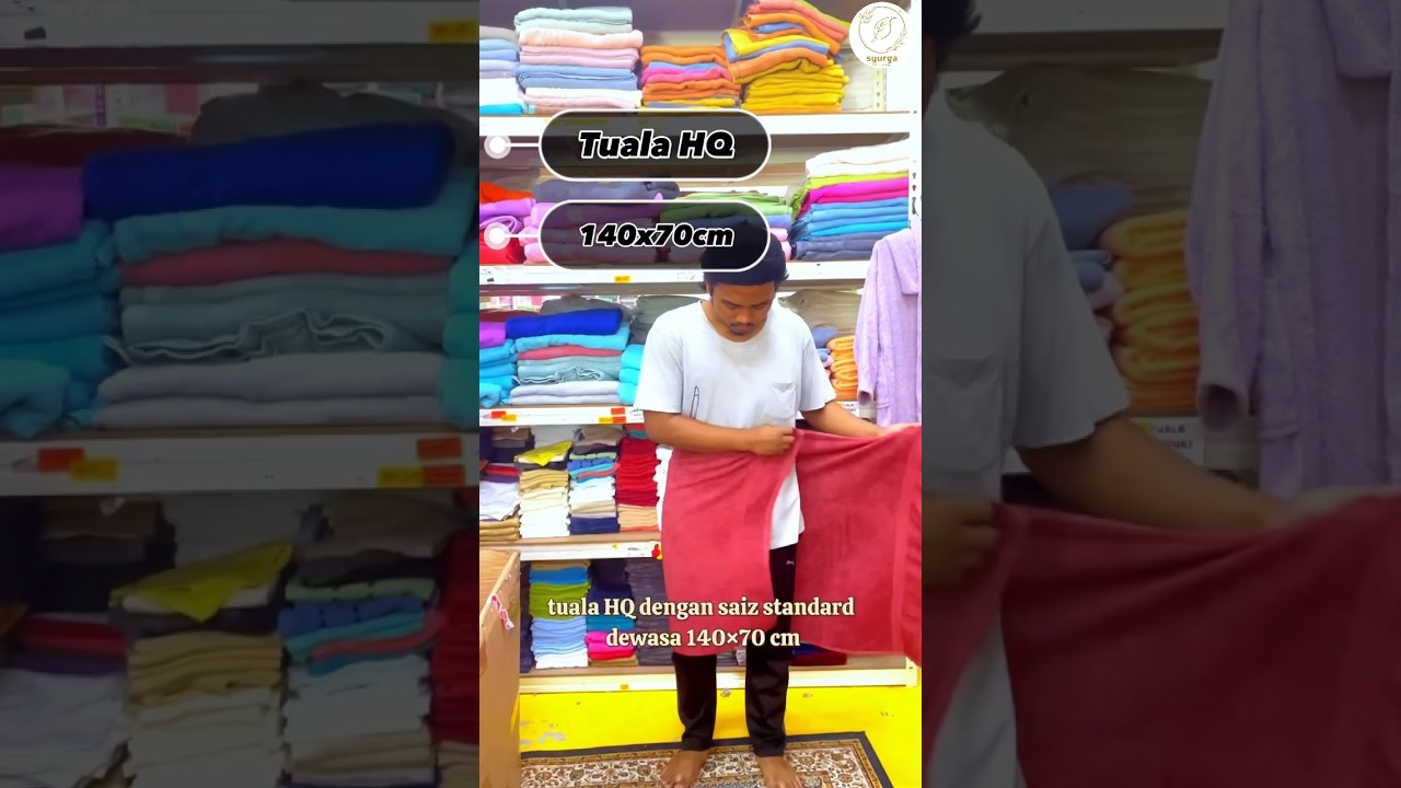 TUALA BERKUALITI TINGGI COTTON 100% dan jom support 