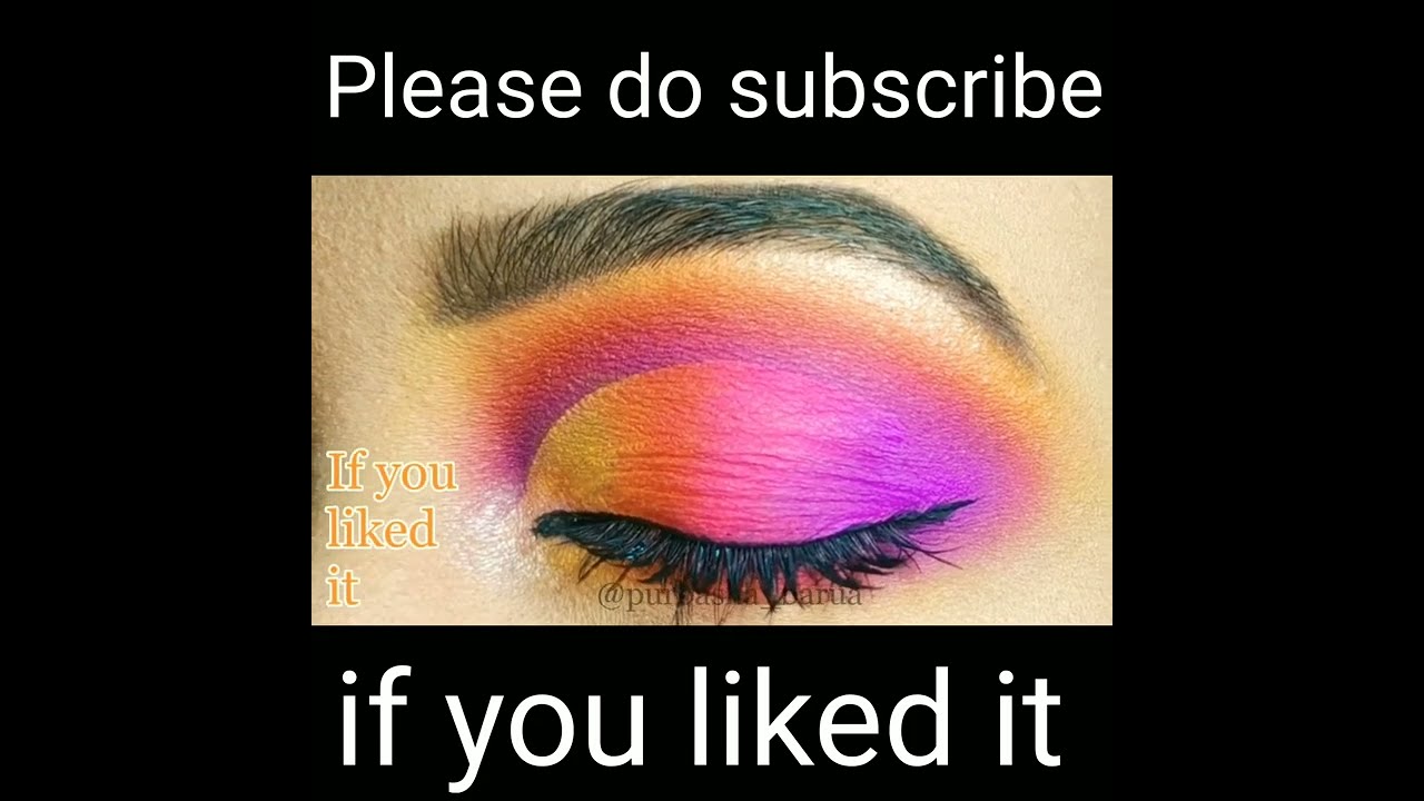 Morphe James Charles Palette Tutorial|Pink Orange Yellow Cut Crease Eyelook|Purbasha Barua | 