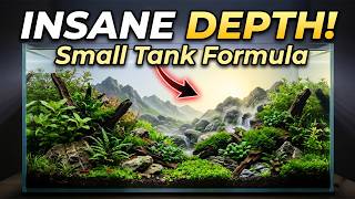 How to Create INSANE Depth in a Small Tank | Mountain &amp; Rainforest Aquascape