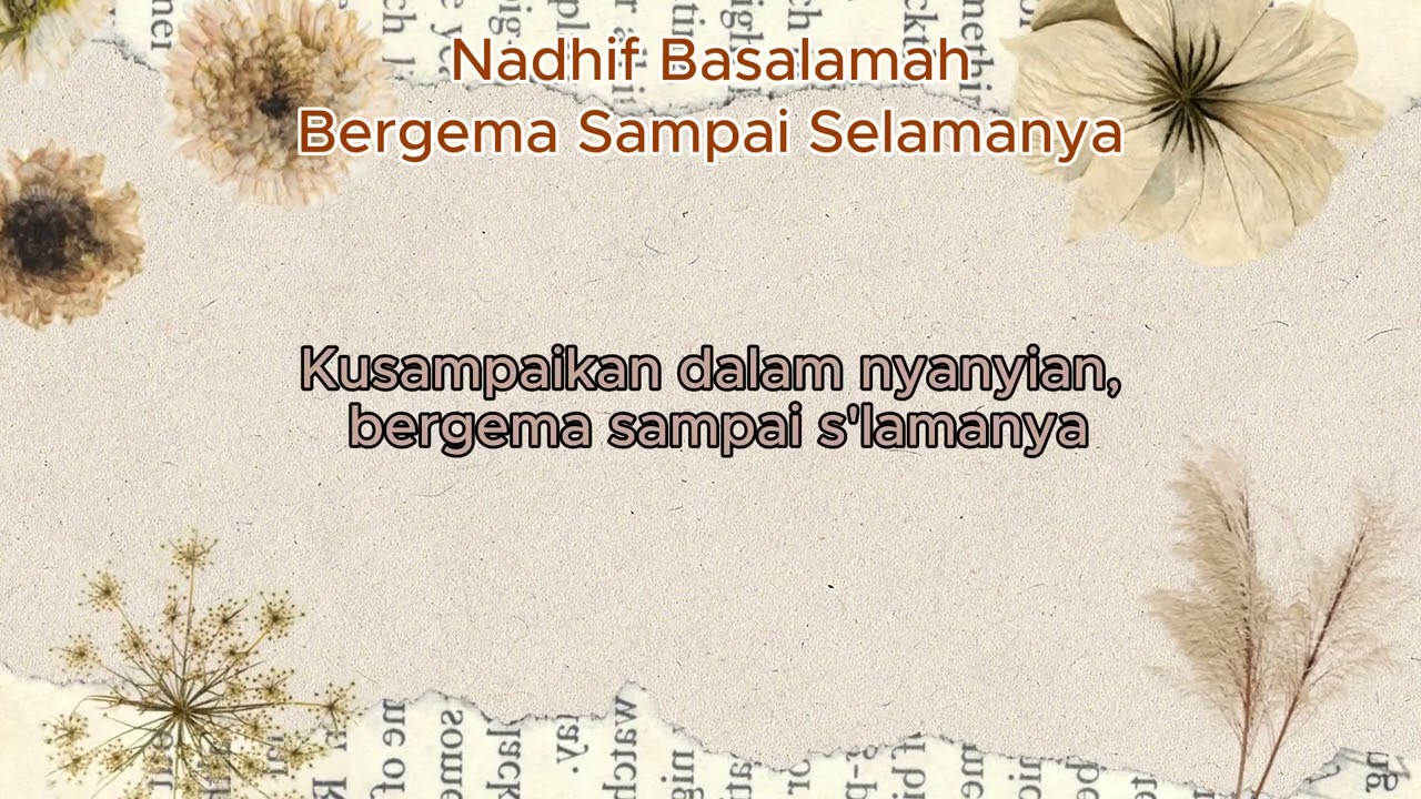 NADHIF BASALAMAH - BERGEMA SAMPAI SELAMANYA | LAGU VIRAL!!