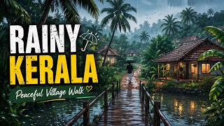 “Kerala in Ghibli Style 🌧️ | Peaceful Rain Walk”