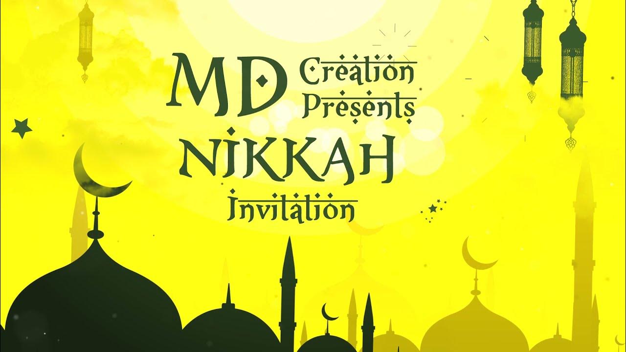 Shukran Allah WHATSAPP INVITATION EDIUS X Wedding Project YouTube