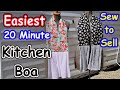 Sew to Sell Kitchen Boa Scarf Easy & quick design Learn how to sew Apron Towel Boa for beginners