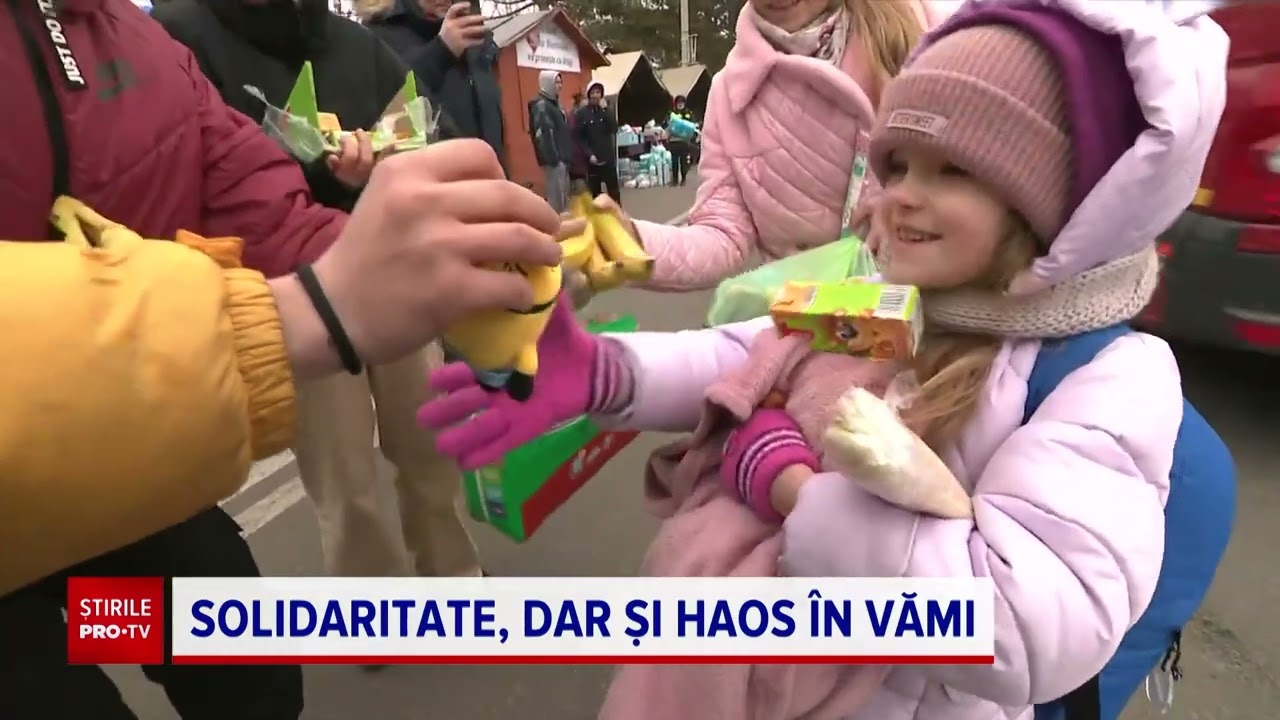Sute de voluntari de la vama Siret au făcut un culoar de sprijin pentru refugiații din Ucraina