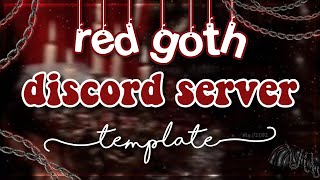 ｡˚⋆🥀﹕aesthetic goth red FREE discord server template、ely. °｡˚✿
