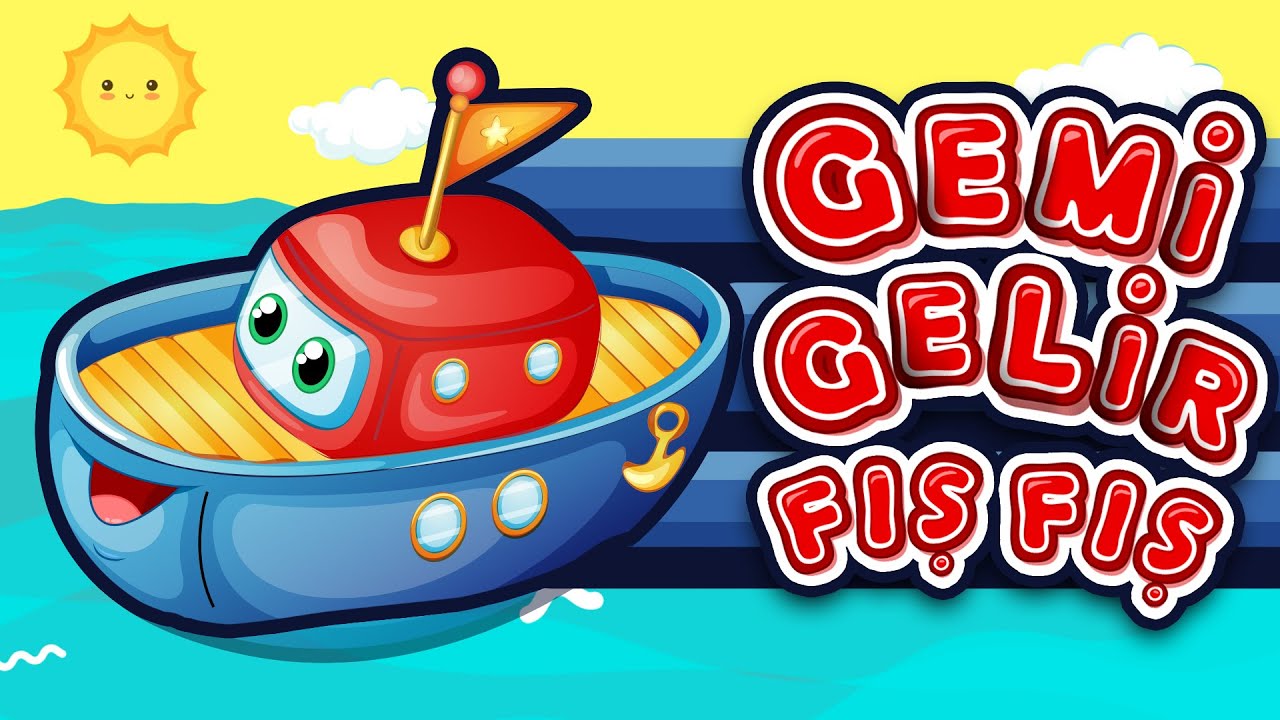 Gemi Gelir Fış Fış Fış | Eğitici ve Eğlenceli Bebek ve Çocuk Şarkısı | Çizgi Film | Tatlış Tavşan