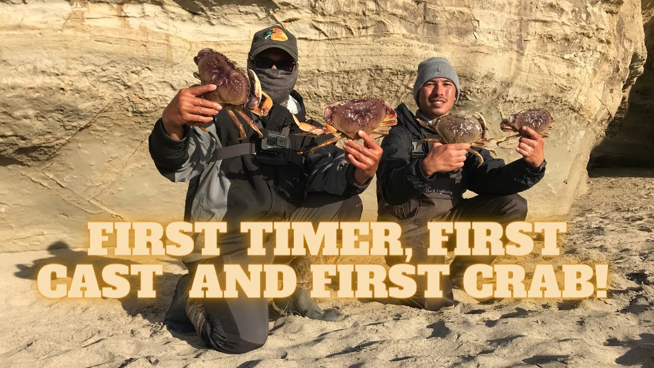 Learning how to Snare Dungeness  crabs from the Surf Nov 25, 2021