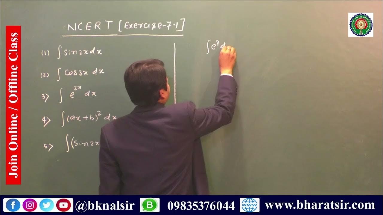 Integration class 12th exercise 7 1 q no 1 to 5 class 12 ncert