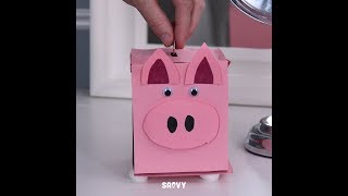 Teach your kids the value of saving with this easy-to-make craft!
these kleenex piggy banks are a super cute addition to any kid’s
room, plus they’re great...