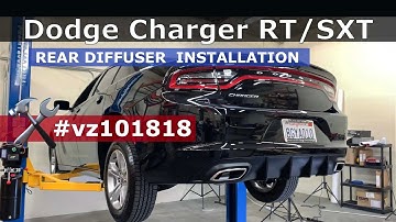 Vicrez RD Style Rear Diffuser vz101818 | Dodge Charger RT/ SXT 2015-2023 | Installation