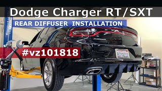 Vicrez RD Style Rear Diffuser vz101818 | Dodge Charger RT/ SXT 2015-2023 | Installation