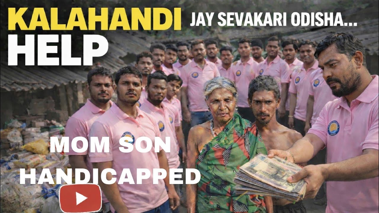Maa and Son handicapped halping video jay sevakari