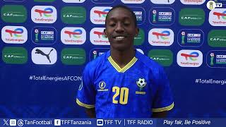 Mchezaji wa @Serengeti Boys Hassani Kizinga   akizungumza baada ya mchezo wa  AFCON