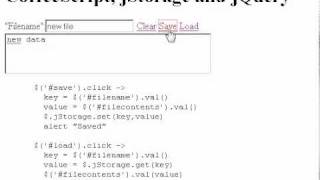 jStorage with CoffeeScript Content