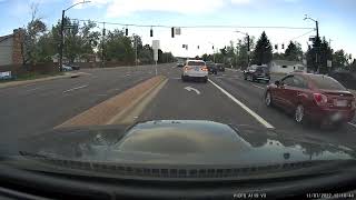 BMW runs red light