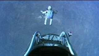 Felix Baumgartner rompe la barrera del sonido en un salto estratosférico