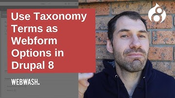 Use Taxonomy Terms as Webform Options in Drupal 8