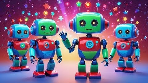 Six Toy Robots Count to Ten | Counting Song for Kids | Learn Numbers with Robots