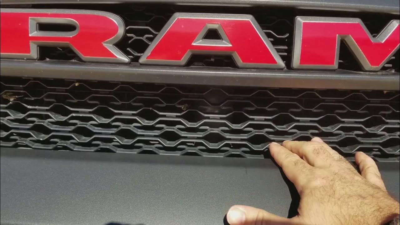Ram Rebel grill LED light bar placement ideas YouTube
