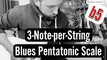 3-Note-per-String Blues Pentatonic Scale (Tap Version) #pentatonic #tapping #scales