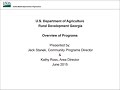 USDA Rural Development Webinar - Introduction