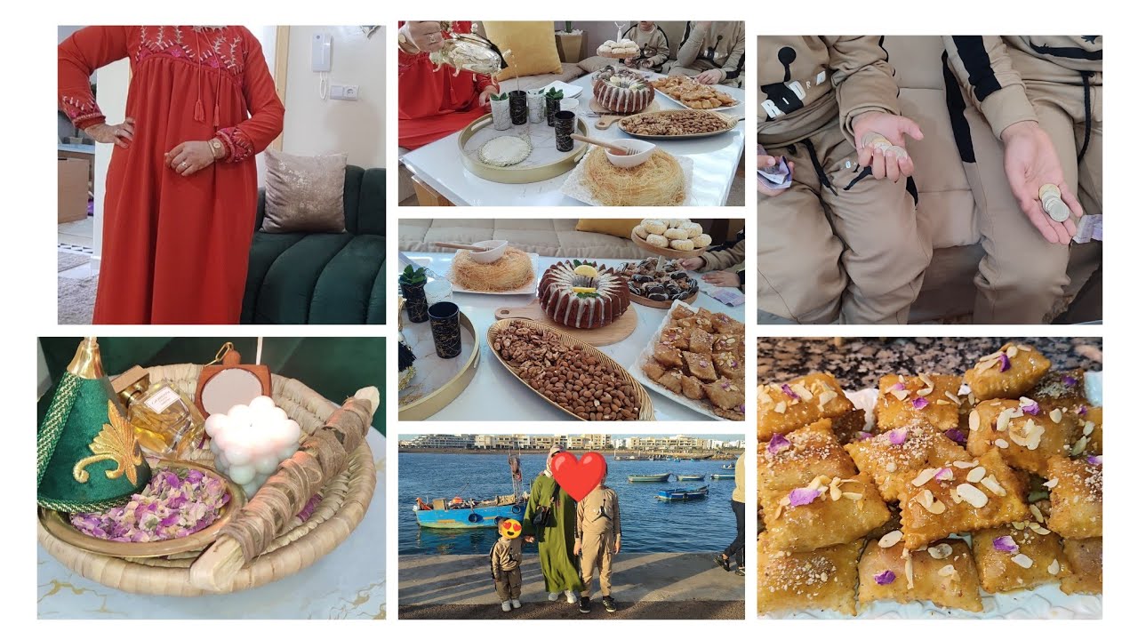 أجواء عيد الفطر مع العائلة داز كلو فرحة ونشاط❤️طبيلة فطور مبهجة😍حويجات العيد👍فين كملنا نهارنا