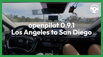 openpilot 0.9.1 timelapse | Los Angeles to San Diego - comma three
